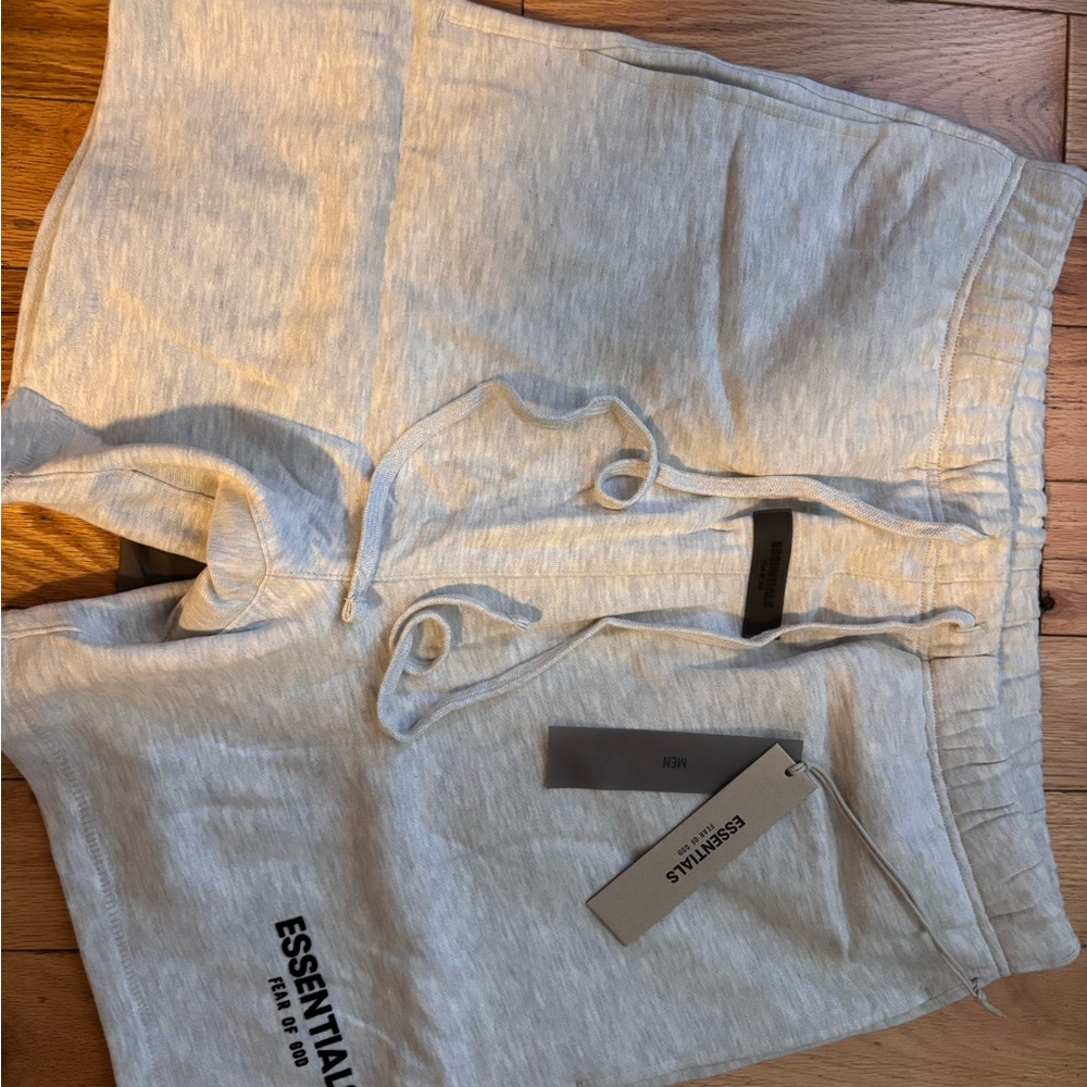 Fear of God Essentials Heather Gray shorts